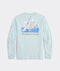 Vineyard Vines M LS Painted Sailboat Race Tee PALE SKY