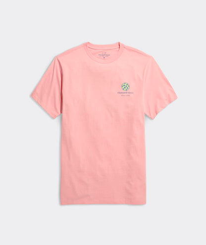 Vineyard Vines M SS Pickleball Tee PEACHES N CREAM