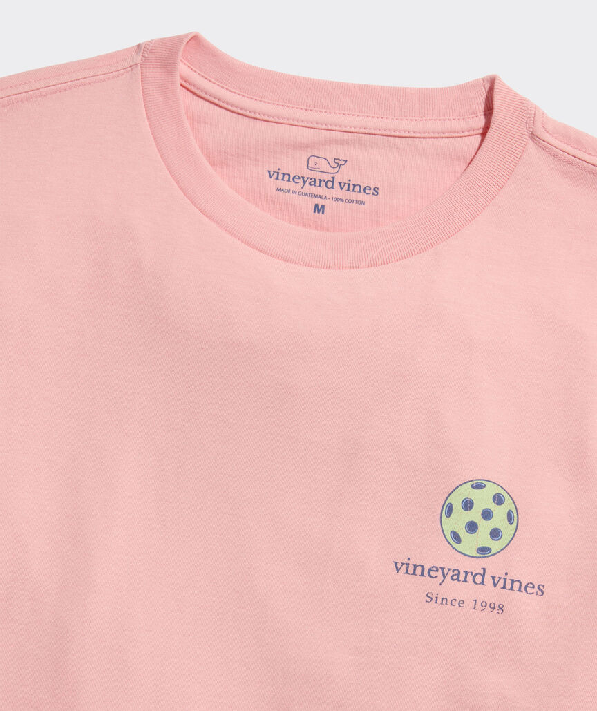 Vineyard Vines M SS Pickleball Tee PEACHES N CREAM