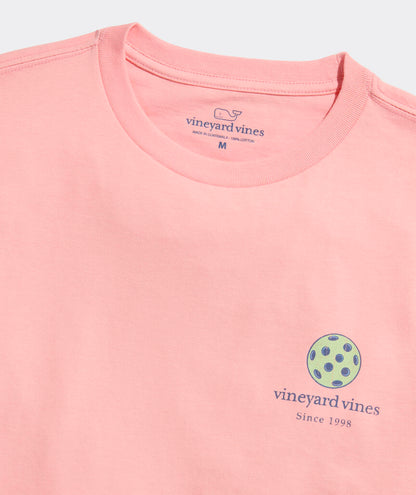 Vineyard Vines M SS Pickleball Tee PEACHES N CREAM