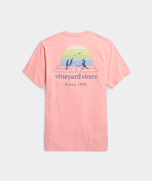 Vineyard Vines M SS Pickleball Tee PEACHES N CREAM