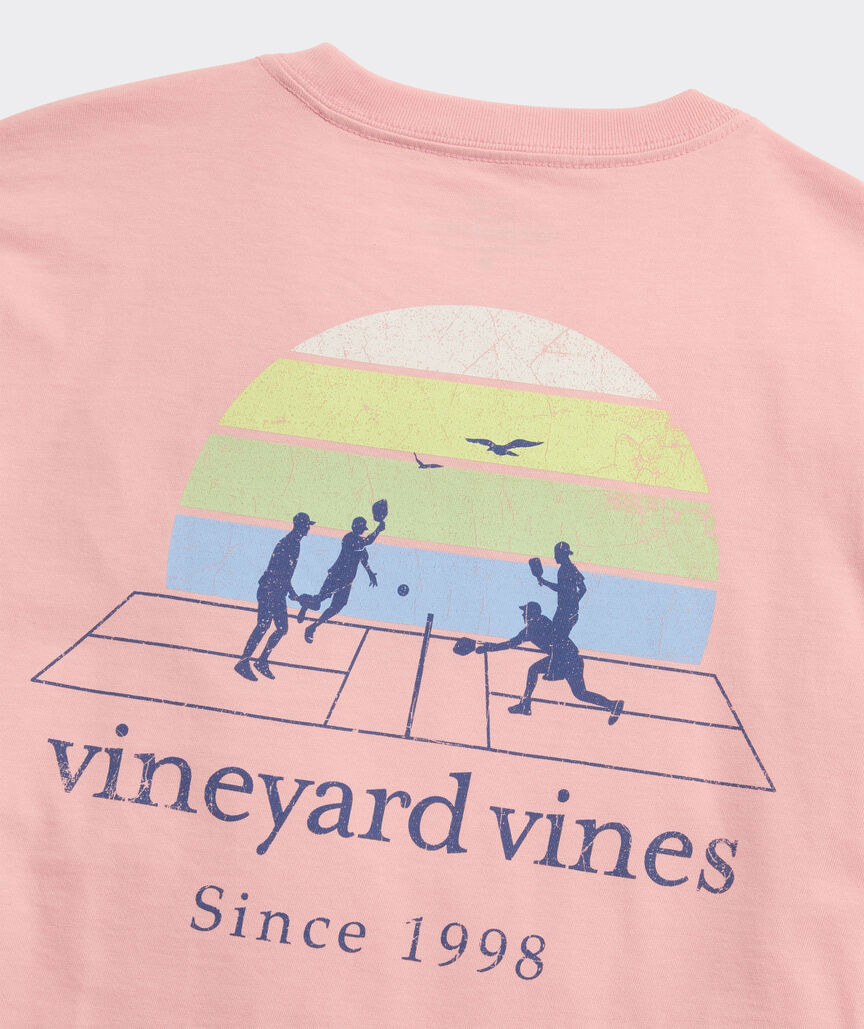 Vineyard Vines M SS Pickleball Tee PEACHES N CREAM