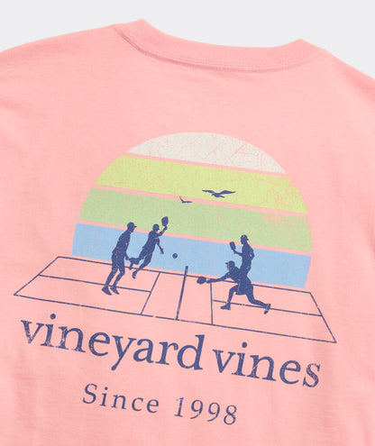 Vineyard Vines M SS Pickleball Tee PEACHES N CREAM