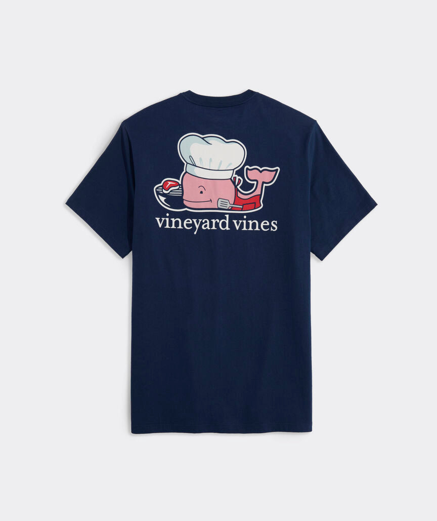 Vineyard Vines M SS Fathers Day Grill Tee BLUE BLAZER