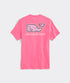 Vineyard Vines M SS Bone Fishing Whale Tee SUNSET PINK