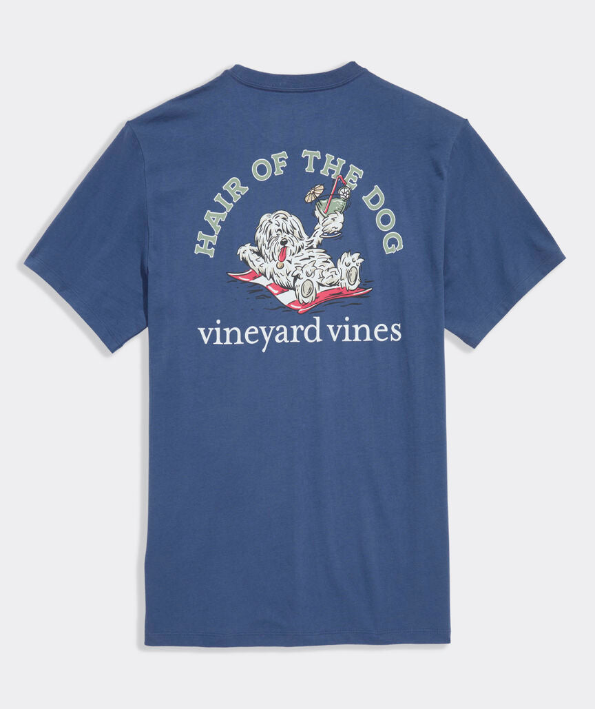 Vineyard Vines M SS Hair of the Dog Tee MOONSHINE