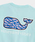 Vineyard Vines M SS Bluff Fish Whale Fill Tee SEA