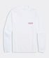 Vineyard Vines M LS String Lights Pups Tee WHITE CAP