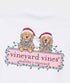 Vineyard Vines M LS String Lights Pups Tee WHITE CAP