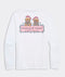 Vineyard Vines M LS String Lights Pups Tee WHITE CAP