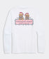 Vineyard Vines M LS String Lights Pups Tee WHITE CAP