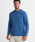 Vineyard Vines M LS Sun Tech Hoodie Tee MOONSHINE