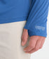 Vineyard Vines M LS Sun Tech Hoodie Tee MOONSHINE