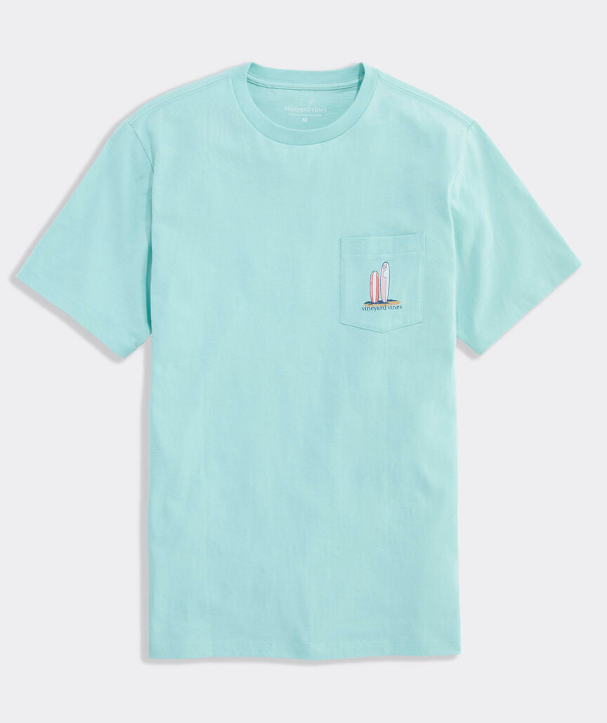 Vineyard Vines M SS Pup & Surf Van Tee MANGROVE MINT