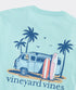 Vineyard Vines M SS Pup & Surf Van Tee MANGROVE MINT