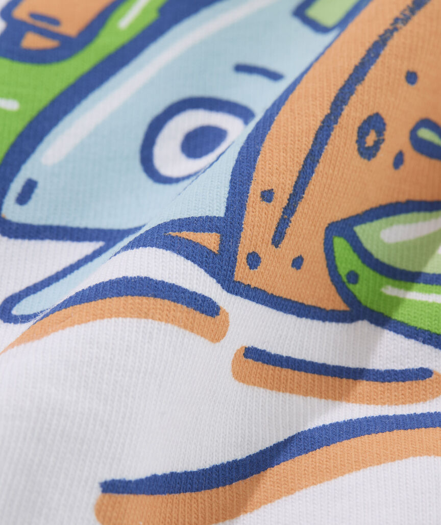 Vineyard Vines M SS Fish Tacos on the Beach WHITE