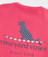 Vineyard Vines M SS Flag Dog Surfboard Tee SAILORS RED