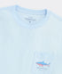 Vineyard Vines M SS Flag Shark Tee ROCKS BLUE