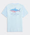 Vineyard Vines M SS Flag Shark Tee ROCKS BLUE