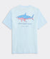 Vineyard Vines M SS Flag Shark Tee ROCKS BLUE