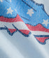 Vineyard Vines M SS Flag Shark Tee ROCKS BLUE