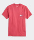 Vineyard Vines M SS Woodblock Whale Fill Tee MARINER
