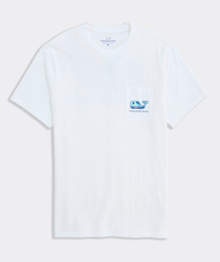 Vineyard Vines M SS Dog Frisbee Whale Fill Tee WHITE CAP
