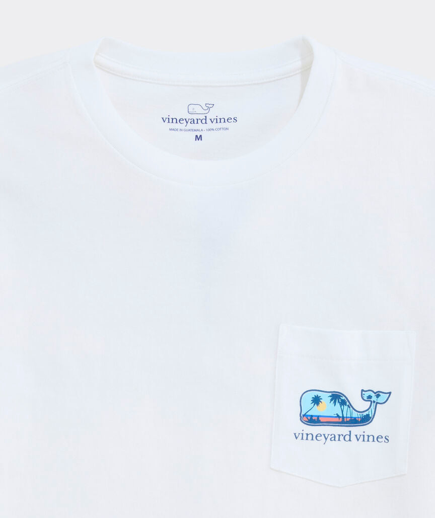 Vineyard Vines M SS Dog Frisbee Whale Fill Tee WHITE CAP