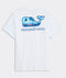 Vineyard Vines M SS Dog Frisbee Whale Fill Tee WHITE CAP