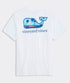 Vineyard Vines M SS Dog Frisbee Whale Fill Tee WHITE CAP