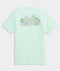Vineyard Vines M SS Beach Bar Surfboard Logo Tee AQUA GLASS
