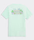Vineyard Vines M SS Beach Bar Surfboard Logo Tee AQUA GLASS