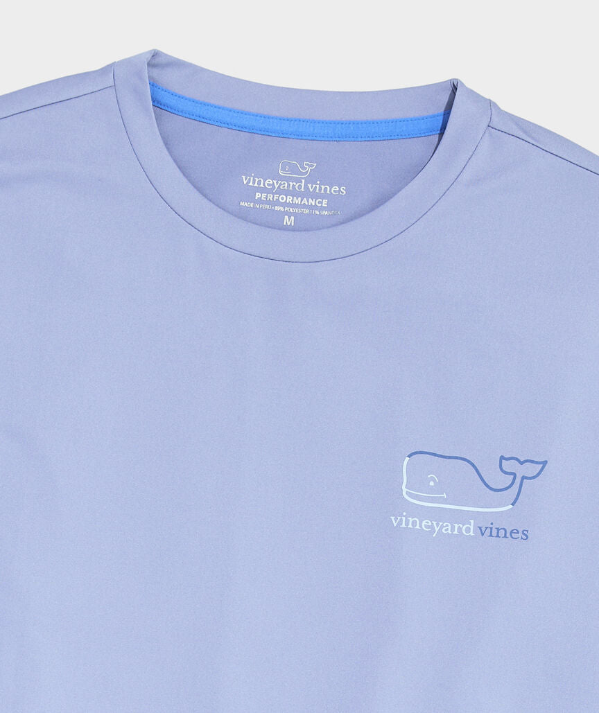 Vineyard Vines M SS Burgee Whale Harbor Tee SUMMER EVENING