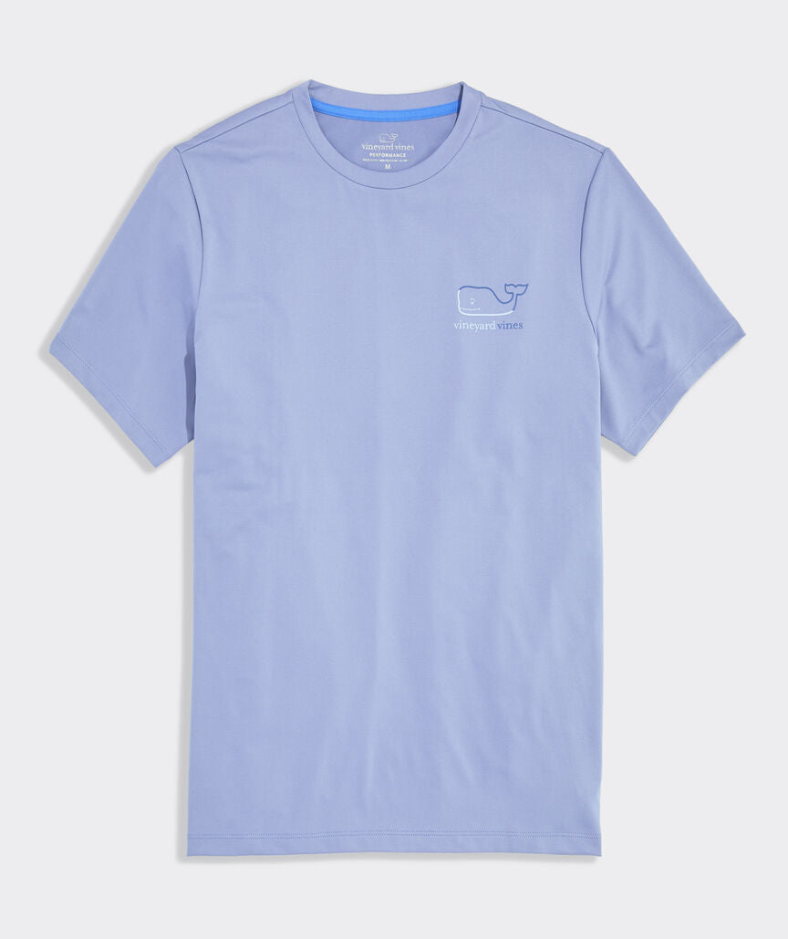 Vineyard Vines M SS Burgee Whale Harbor Tee SUMMER EVENING