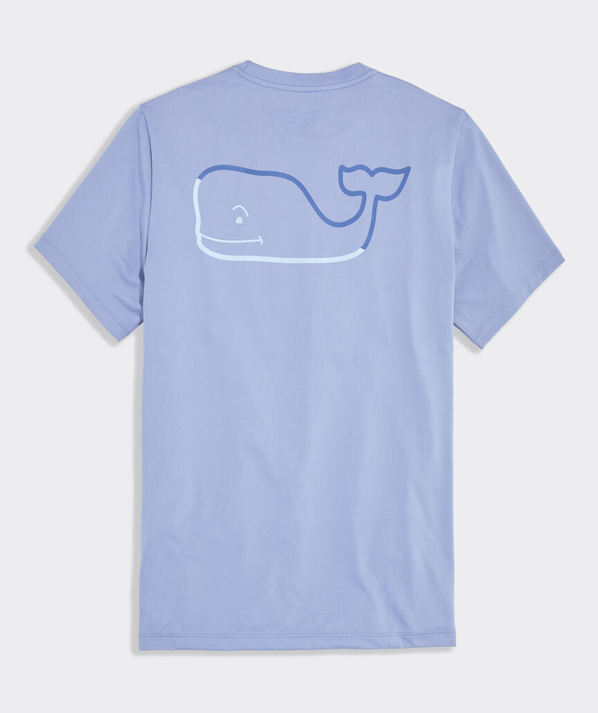 Vineyard Vines M SS Burgee Whale Harbor Tee SUMMER EVENING