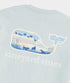 Vineyard Vines M SS Duck Hunt Whale Fill Tee SHELL GREY