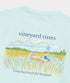 Vineyard Vines M SS Marsh Sketched Scenic Tee BLEACHED AQUA