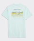 Vineyard Vines M SS Marsh Sketched Scenic Tee BLEACHED AQUA