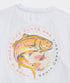 Vineyard Vines M SS Performance Painted Redfish Harbor Tee WHITE CAP