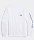Vineyard Vines M LS Football Field Tee WHITE CAP