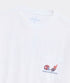 Vineyard Vines M LS Football Field Tee WHITE CAP