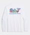 Vineyard Vines M LS Football Field Tee WHITE CAP