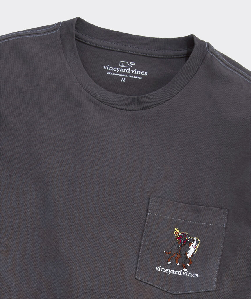 Vineyard Vines M LS Headless Horseman Dog Tee EVENING SKY