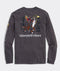 Vineyard Vines M LS Headless Horseman Dog Tee EVENING SKY
