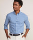 Vineyard Vines M LS Skysail Gingham Performance Cotton Shirt BLUE BAY