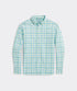 Vineyard Vines M LS On-The-Go Brrr Shirt MINT SPRIG