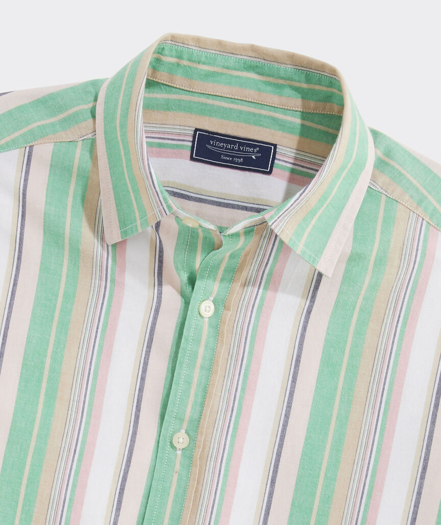 Vineyard Vines M SS Awning Stripe Shirt PARKER STRIPE AMAZON