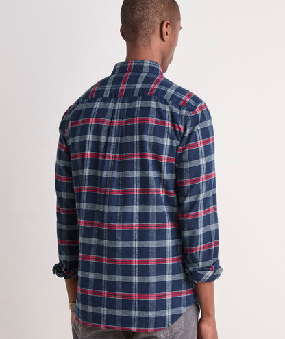 Vineyard Vines M LS Plaid Flannel NAUTICAL NAVY PLAID