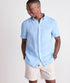 Vineyard Vines M SS Surfside Linen Shirt JAKE BLUE
