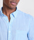 Vineyard Vines M SS Surfside Linen Shirt JAKE BLUE
